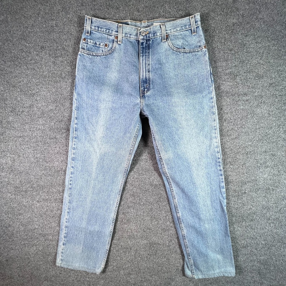 Vintage Levis 505 Jeans Mens 36x32 Blue Denim Straight Relaxed Fit Y2K USA Made